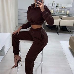 🥂 NWT Naked Wardrobe Cropped Hoodie